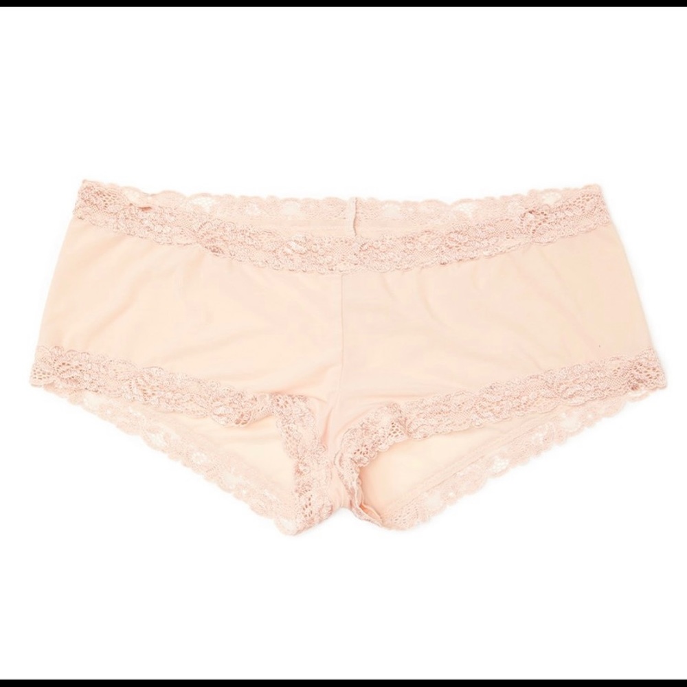 Natori Lace Trim Briefs - Cameo Rose - Size Large NWT